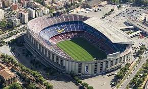 Rememora la història del club al museu del fc barcelona: Camp Nou The Vastness Of The Stands Which Seat 98000 Is Deceptive From The Outside Since The Lower Seating And Field Are Mu Camp Nou Barcelona Barcelona Coach