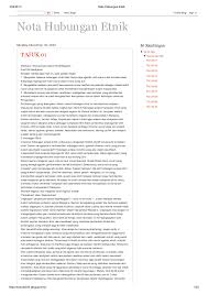 Bab 2 potret hubungan etnik. Pdf Nota Hubungan Etnik Muhammad Hanif Academia Edu