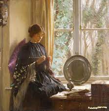 Download the assets used in the demo files: Knitting Artwork By Harold Knight Oil Painting Art Prints On Canvas For Sale Paintingstar Com Art Online Store