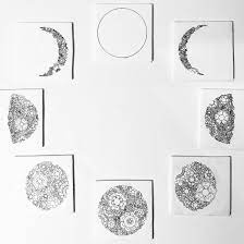 Mandala Moon Phases Tattoo Drawn With Pen Follow Me On Instagram At Rumdesigns Moon Phases Tattoo Pen Drawing Mandala