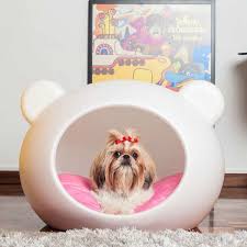 Personalize with a name, photo, or special message + save 40% off + extra 20% off. Guisapet White Dog Cave Small Free Uk Delivery