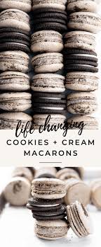Cookies And Cream Macarons Broma Bakery Recipe In 2020 French Macaroon Recipes Broma Bakery Macaron Recipe