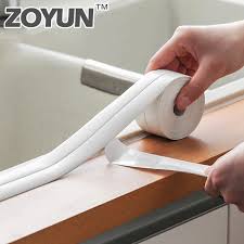 Caulk tape self adhesive sealing strip transparent for bathtub waterproof repair. 3 2mx3 8cm Bathroom Bathtub Kitchen Wall Stickers Sealing Strip Sealant Tape Mildew Resistant Waterproof Foam Self Adhesive Tape Tape Aliexpress