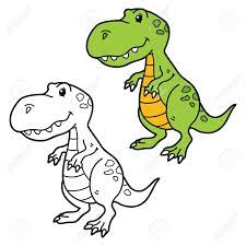 Singt zusammen mit euren lieblingsdinosauriern: Vektor Illustration Malvorlagen Glucklich Cartoon Dinosaurier Fur Kinder Farbung Und Schrott Buch Lizenzfrei Nutzbare Vektorgrafiken Clip Arts Illustrationen Image 68518179