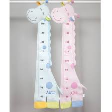 personalised kids giraffe height chart