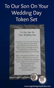 To Our Son On Your Wedding Day Token Set This Poem With A Pewter Token Is A Perfect Keepsake Gift To Give To Your Wedding Poems Wedding Tokens Wedding Speech