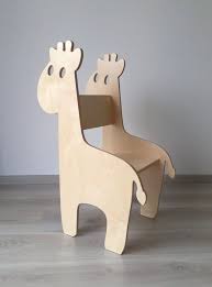 Giaffe The Chair Toddler Chair Plywood Chair Chair For Etsy Animal Chair Kids Chairs Toddler Chair
