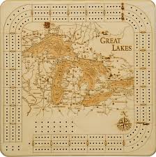 Great Lakes Cribbage Board