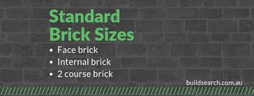 standard brick size and dimensions buildsearch