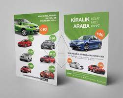 Brosur Tasarim Kiralik Araba Arac Kiralama Kisa Ya Da Uzun Sureli Brosur Tasarimi Brosur Araba