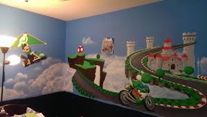 Mario Kart 8 Themed Baby Nursery Mario Room Boy Room Decor Diy Mario Bros Room