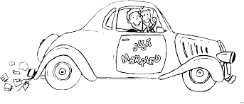 Fingerabdruck baum vorlage & andere motive kostenlos zum ausdrucken. Malvorlagen Auto Von Hinten Just Married Coloring And Malvorlagan
