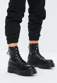 Black Boots White Sole Ladies Black Extreme Chunky Sole Lace Up Ankle Boots Lace Up Ankle Boots Boots Women Shoes Online