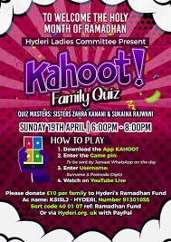 Kahoot quiz reviewing for the test on complements. Hyderi Islamic Centre Blog Archive Kahoot Online Only Family Mahe Ramadhan Quiz Hyderi Islamic Centre