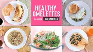 This quick and healthy keto breakfast idea came to us when our extra shrimp from the night before were laying sadly in a container just waiting to be eaten. 4 Delicious Healthy Omelette Recipes Under 300 Calories Breakfast For Weight Loss Youtube