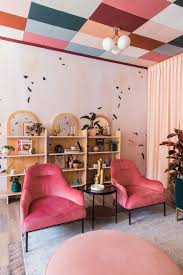 In Pasadena An Art Deco Dream With A Vibrant Checkered Ceiling Design Sponge Home Decor Trends Funky Home Decor Eclectic Interior Design