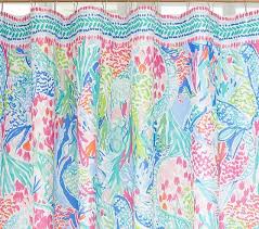 Lilly Pulitzer Mermaid Cove Shower Curtain Pottery Barn Kids Kids Shower Curtain Shower Curtain Curtains