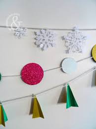 If you missed it check it out here, golden christmas inspirations. Easy Paper And Yarn Christmas Garland And Then Home