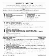 Use biology resume samples for that purpose. High School Biology Teacher Resume Example Livecareer