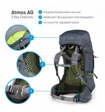 Atmos ag 50 pack comes in 3 sizes, but apart from this, there is still the adjustability of the harness in the range of around 3 inches (8 cm). Osprey Atmos 50 Abyss Gray Alpinstore
