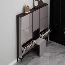 Some solutions for storing shoes: 2020 New Ultra Thin Storage Shoe Cabinet With Folding Stool Shoe Cabinet Shoe Cabinet Entryway Shoe Cabinet Design