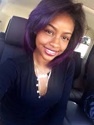 Black hair with pink blue purple ombre ** can be any color combination by your request hairstyle: Top 13 Cute Purple Hairstyles For Black Girls This Season