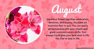 August Birth Flower Meaning Birth Flowers Birth Month Flowers August Birth Flower