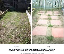How to make a garden path with pavers. Our Diy Garden Paver Walkway