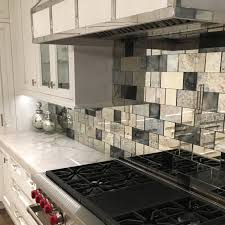 Small age spot on mirror measurements: Strip Tile Antique Mirror Subway Tiles