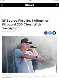 nf has been awarded the no 1 album on the billboard 200