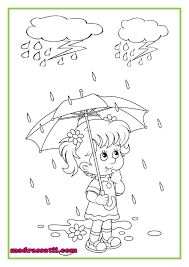 تلوين صور فصل الشتاء المطر موقع مدرستي kindergarden fictional characters art