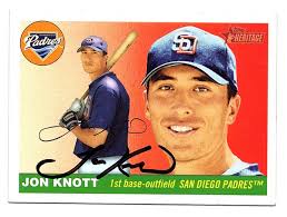 Jon Knott Autograph On A 2004 Topps Heritage