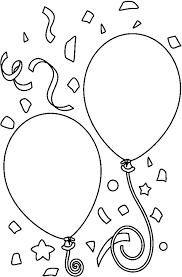 Globos De Cumpleanos Para Colorear 2 Dibujos De Globos Globos Para Colorear Imagenes De Globos