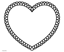 Ten free printable heart sets of various sizes to color and use for crafts and learning activities. Heart Coloring Pages Tiara Tribe