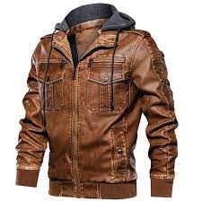 Jamickiki High Quality Men Casual Zipper Pu Leather Jacket Coat 3 Colors Wish Leather Jacket Men Leather Jacket Mens Jackets