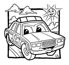 Police Car Coloring Pages Cartoon Cars Coloring Pages Coloring Pages For Kids Coloring Pages