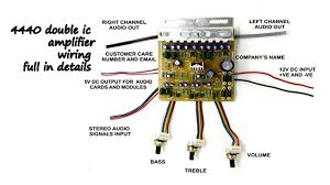 Here i give the both circuit mode of amplifier using ic la4440. 4440 Double Ic Amplifier Wiring Full In Details Youtube