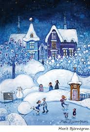 Unicef 2015 Whimsical Art American Folk Art Christmas Paintings