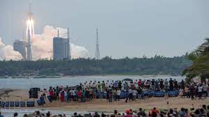 The us air force said earlier that it expected the core of the rocket to crash down in the pacific ocean by the end of the week. Nhpdckhox4p91m