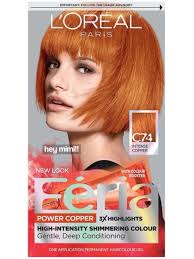 Loreal Paris Feria Multi Faceted Shimmering Permanent Hair Color C74 Copper  Crave Dark Hair