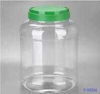 3500ml Transparent Large Plastic Candy Jar With Handle Lid for Plastic Kids  Toys Package