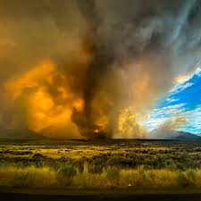 From english tornado, from spanish tronada (thunderstorm). Fire Tornadoes Reported In Northern California Wildfire The New York Times