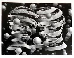 Escher Print Bond Of Union 1956 Escher Lithograph Surrealist Etsy Escher Art Mc Escher Art Art