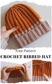 Crochet Ribbed Hat Free Written Pattern Sirin S Crochet Ribbed Crochet Winter Hat Crochet Pattern Crochet