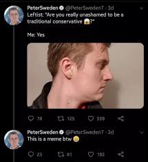 47 sweden memes ranked in order of popularity and relevancy. Nathan Bernard Auf Twitter White Nationalist Conspiracy Theorist Peter Sweden Attempts To Recreate Internet Meme Fails Miserably