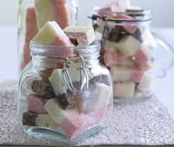 Coconut Ice No Cook Quick To Make And Super Moreish Only 4 Ingredients You Can Make It Too Click Coconut Ice Recipe Icee Recipe Condensed Milk Recipes