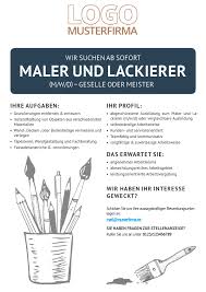 Muster stellenanzeige handwerk die perfekte stellenanzeige schreiben [inkl. Jobsuche Regional Wir Gestalten Ihre Stellenanzeige