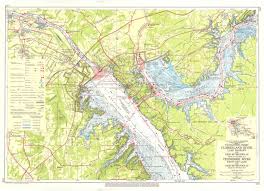 Navigation Chart Cumberland River Lake Barkley And Ohio