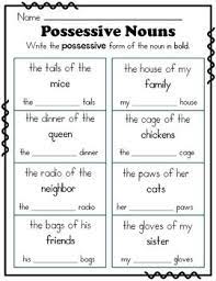 The ss have to write the correct possessive adjectives on the lines. 12 Best Possessive Nouns Ideas Possessive Nouns Possessives Nouns