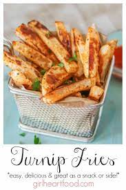Turnip Fries Just 5 Simple Ingredients Recipe Turnip Recipes Recipes Root Vegetables Recipes